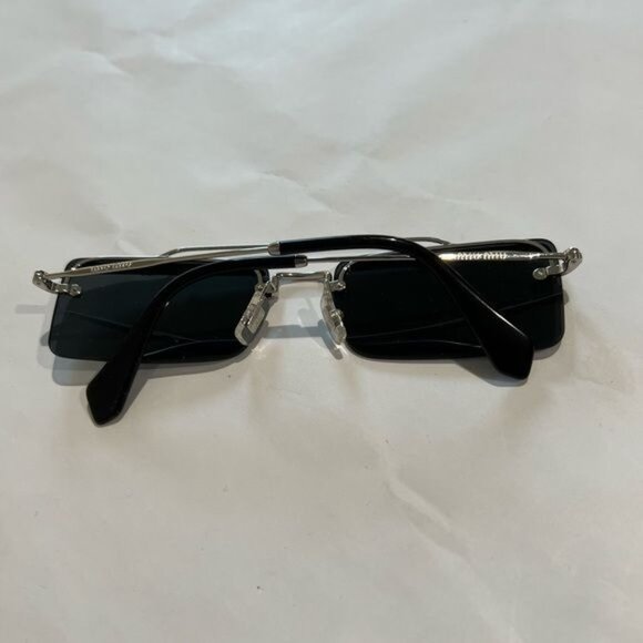 Miu Miu MU 59TS Rimless Gray Sunglasses - Picture 4 of 8